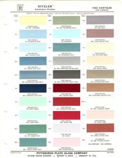 1960 Chrysler New Yorker Windsor Saratoga Imperial Southampton Paint Chips Ppg 1960 Chrysler New Yorker Windsor Saratoga Imperial Southampton Paint Chips Ppg