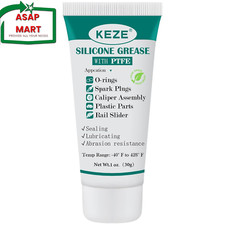 KEZE 92003 Silicone Grease with Ptfe,Teflon-Based Lubricant Silicon Grease Tube