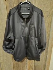 Swiss Tech Black Soft Jacket Zipped Pockets Mens 3x 54-56 Large Warm 