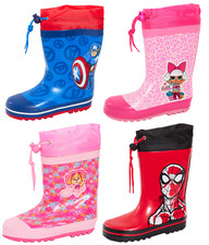Kinder Figur Tie Top Gummistiefel Jungen Mädchen Gummi Gummistiefel Schnee Regen Schuh