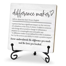 Difference Maker Gift, Inspirational Gifts Coworker Gifts For Women, Therapist