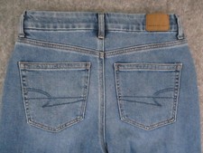 American Eagle Jeans Womens 4 Blue Denim Curvy Mom High Rise Medium Wash 27x27