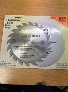 Black & Decker 2 Blade Value Pack 7 1/4” Value Pack New