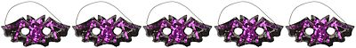 Zest 5 Pailletten Spinnen Masken - Halloween Party schwarz & lila