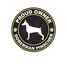 Proud Owner Doberman Pinscher Sticker Decal
