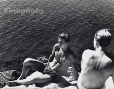 1934/88 Vintage HERBERT LIST Semi Nude MALE Italy Men Sea Beach Art On 11X14