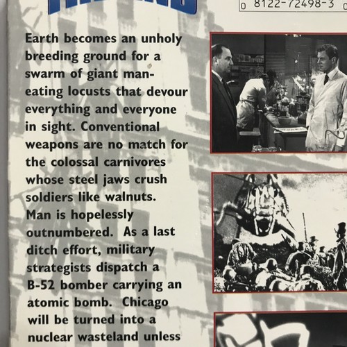 Beginning Of The End VHS Peter Graves Peggie Castle Sci-fi B&W - Picture 3 of 4
