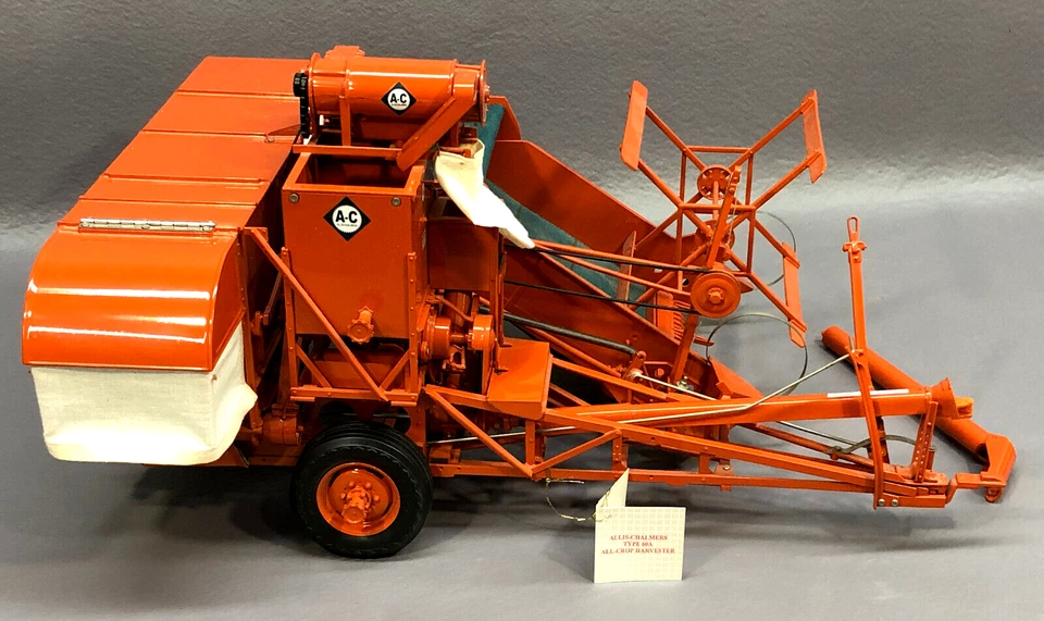 Vtg 2002 Franklin Mint 1:12 Diecast ALLIS-CHALMERS ALL CROP HARVESTER Type 60-A - Image 2 of 4
