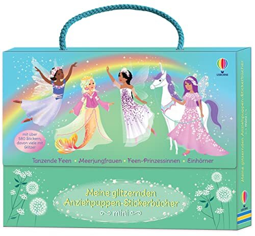 Fiona Watt Anto Meine glitzernden Anziehpuppen-Stickerbücher mini: a (Tascabile)