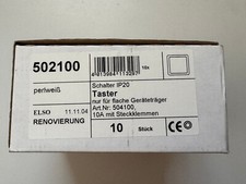 3x ELSO - Taster - 502100 - Perlweiß - Renovierung - NEU