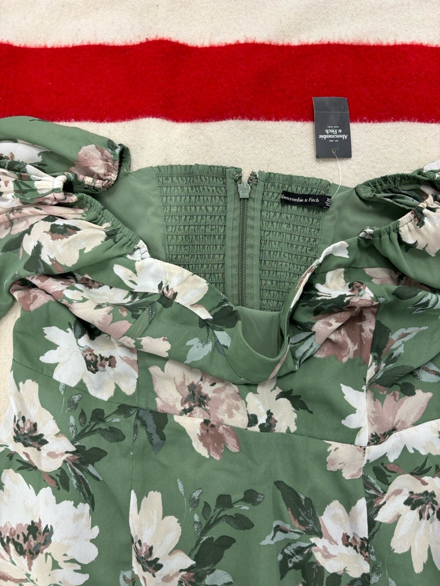 abercrombie and fitch green floral dress Chelsea Dress | Multi-Tiered Floral Dress main image 1
