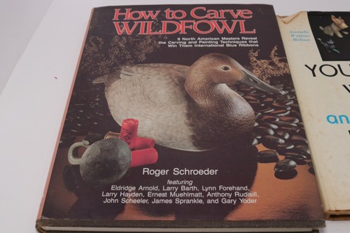 Lot 2 Wood Carving Books How to Carve Wildfowl You Can Whittle Vintage Hardcover - Picture 2 of 4