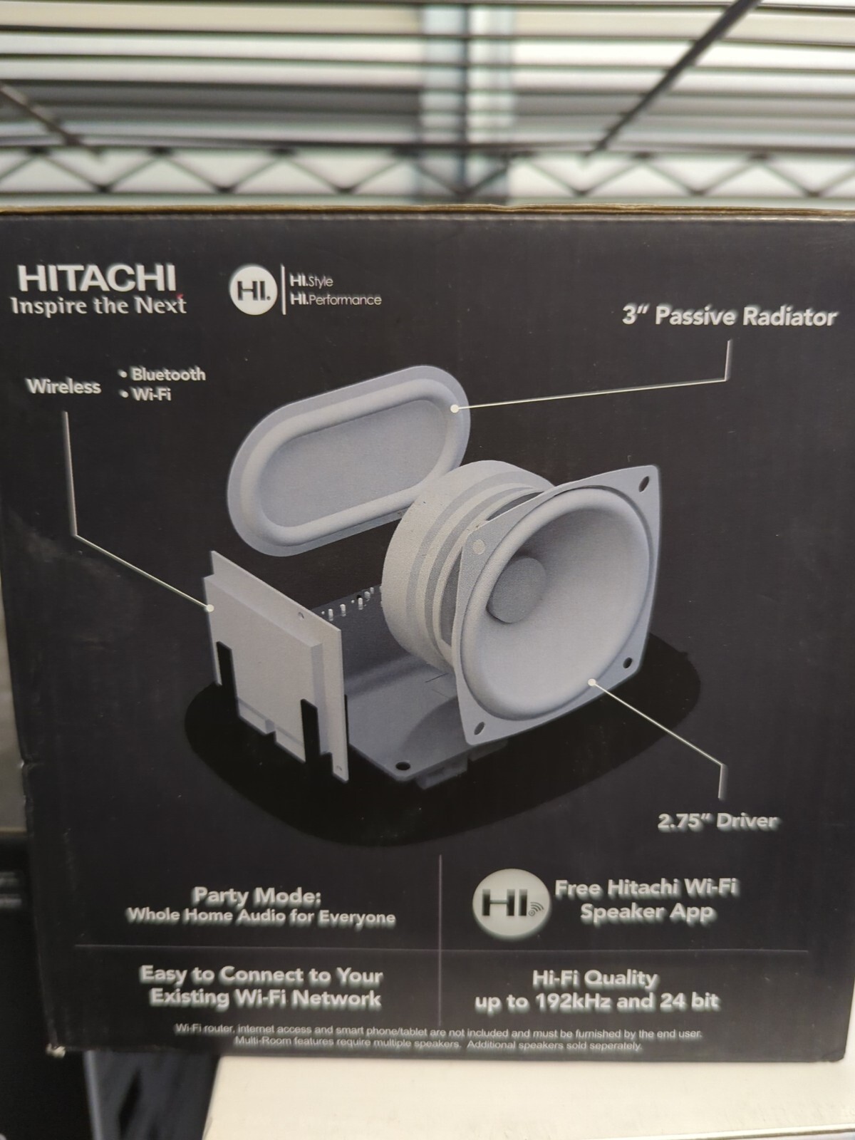 New Hitachi Smart WiFi Bluetooth Speaker W50 50585127142 eBay