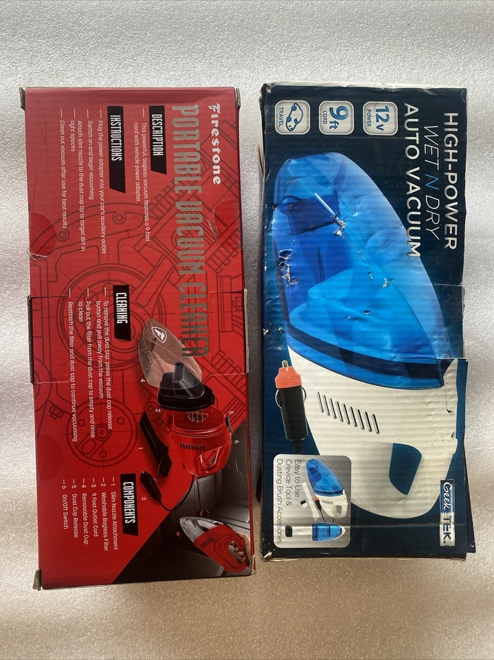 Two New 12V Handheld Auto Or Home Portable Vacuum Cleaner 12 Volts - Image 2 of 4