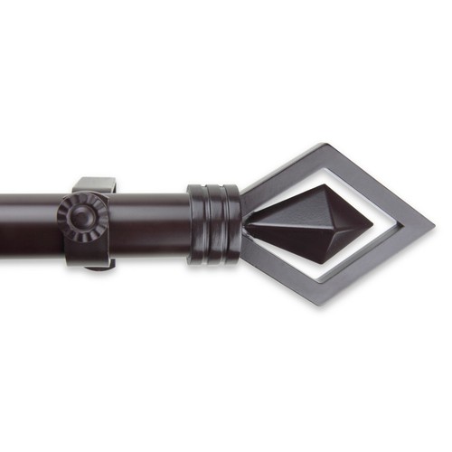 Lumiere 1" Curtain Rod Adjustable Drapery Rod 28-240" (5 sizes, 4 colors) - Picture 4 of 5