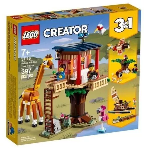 31116 SAFARI WILDLIFE TREE HOUSE lego creator NEW 3 in 1 legos set