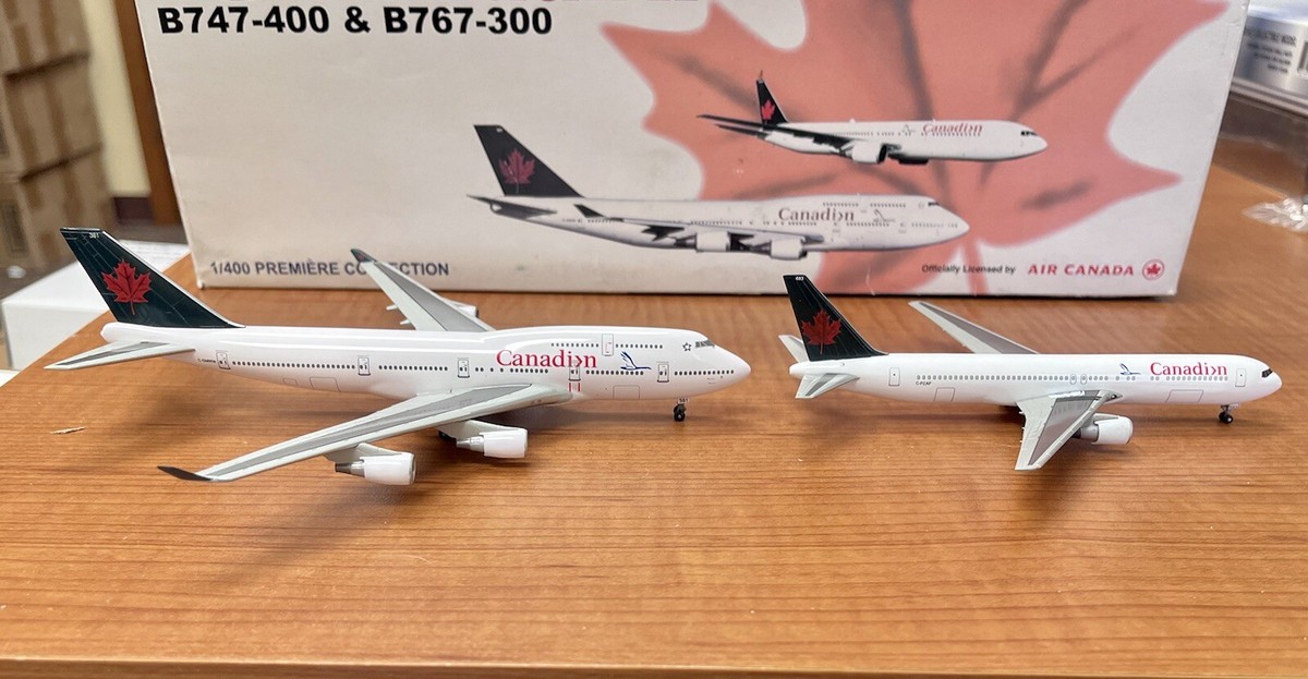 Canadian Airlines Boeing 747 & 767 Set Dragon Wings 1:400 Air