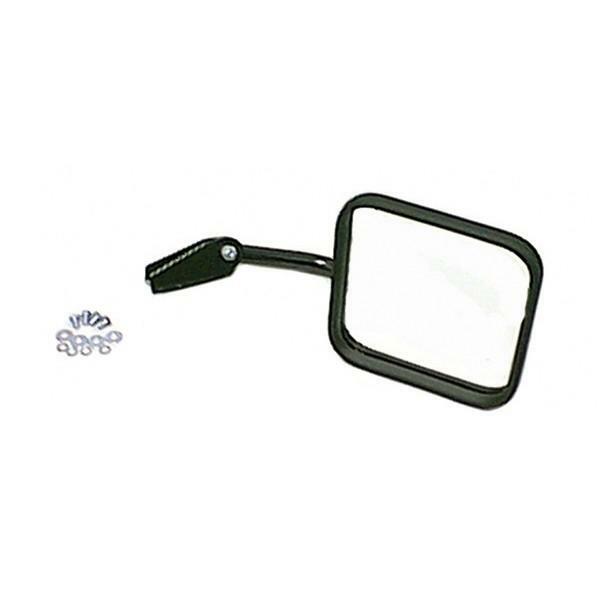 Rétroviseur droit noir avec bras pour Jeep CJ 1955-1986