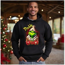 Papa grinch christmas black hoodie