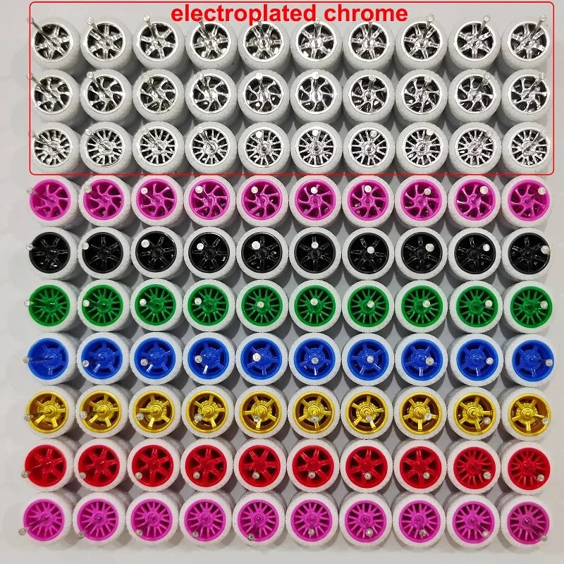 200x Felgen Räder Rad Radsatz Gummireifen Hot Wheels / Matchbox / MiniGt-50x4Set - Bild 2 von 4
