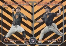 NICK AVILA ERIK MILLER TOPPS UPDATE ROOKIE HOLIDAY FOIL RC GIANTS #US271 2024 24