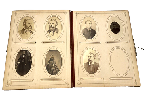 Album fotografico con 74 foto antiche cartoline armadio uomini donne bambini - Foto 13 di 17