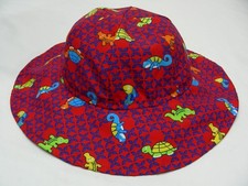 REPTILE PRINT - TODDLER SIZE LARGE BUCKET HAT SUN CAP 