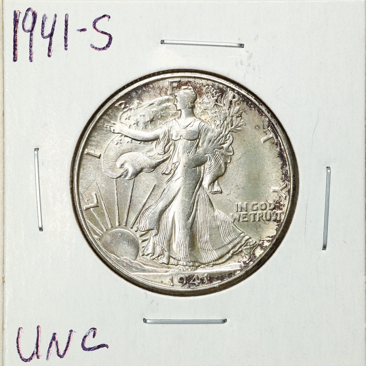 1941-S 50C Walking Liberty Half Dollar in Uncirculated Condition #08605 |  eBay
