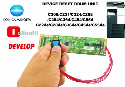 Tool Reset Drum Chip Konica C221/C308/C224/C284/C364/C554/C454/C224e/C284e;.