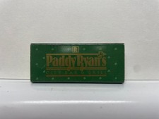 Paddy Ryan's Irish Shamrocks Green Gold Standard Size Matchbook