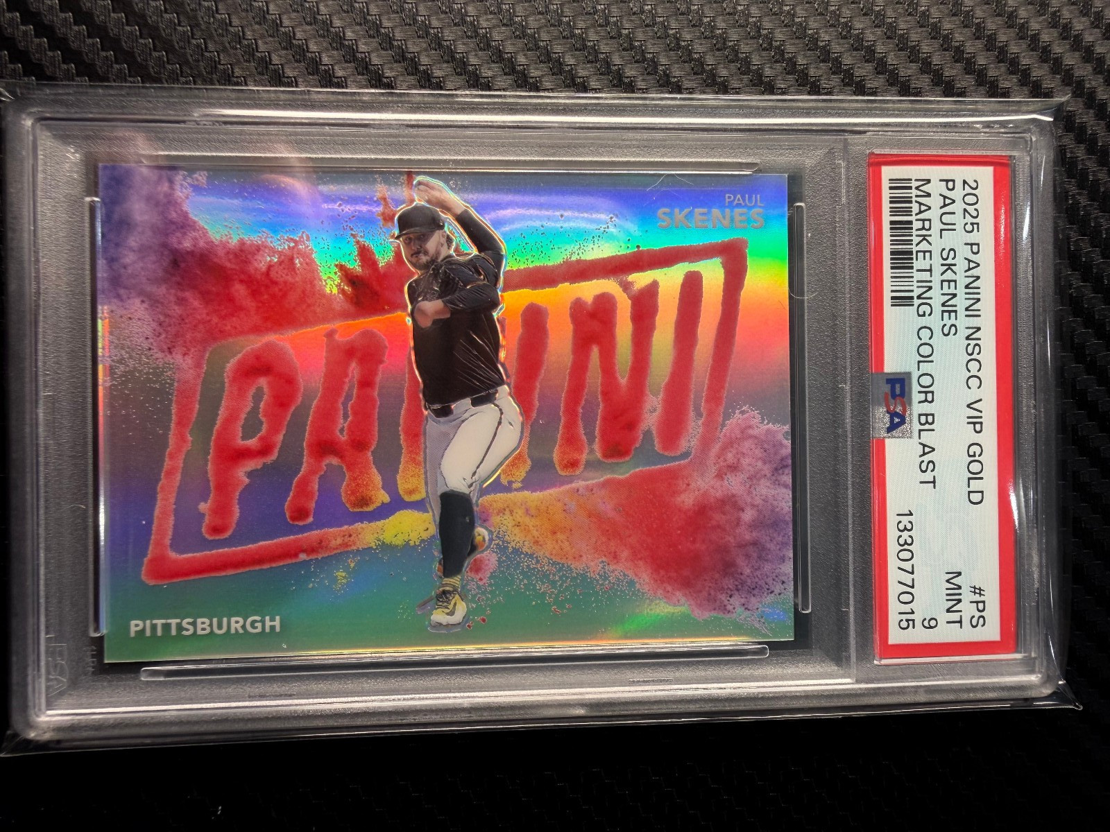 2025 Panini NCSS VIP Gold Paul Skenes Color Blast 3/25 #PS PSA 9