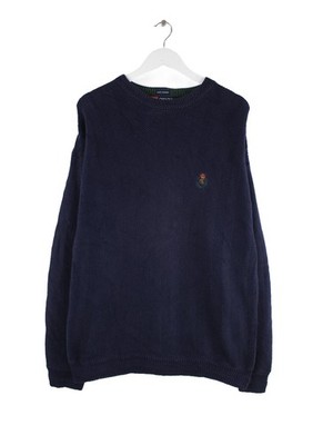 Chaps by Ralph Lauren Strick Pullover Blau M Herren