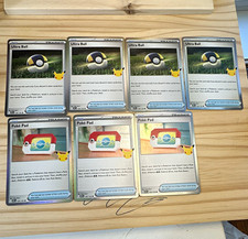 Pokémon TCG Ultra Ball Poké Pad Trainer Card Lot 30th Celebrations