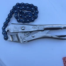 20R ONE WEEK $$ REDUCTION Chain Pipe Locking Pliers Vise Grip USA IRWIN LB