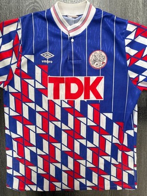 Original Umbro Ajax Amsterdam 1989/1990 Auswärtstrikot Herren Medium M