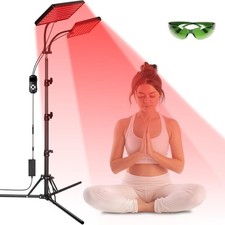 Red Light Therapy Lamp with Stand, 660nm Red  850nm Infrared Light for Body
