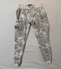 Young LA Sweatpants Mens L Camo Joggers Tapered Workout Drawstring Athleisure