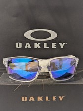 Oakley Gibston XL sunglasses Clear frame Prizm Sapphire Polarized lens