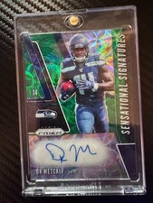 2019 Panini Prizm Sensational Signatures Prizms Green Scope D.K. Metcalf 1/75