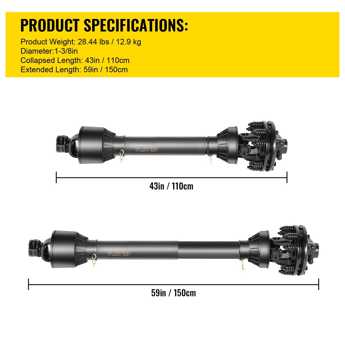 PTO Shaft PTO Drive Shaft 1-3/8