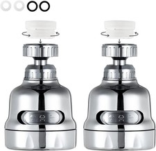 Faucet Sprayer Attachment, 360 Degree Rotating Faucet Aerator Accessories, 3