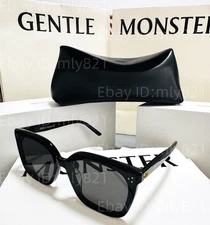 Gentlemonster Sunglasses PIANA 01 Black Frame Black Lenses