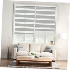  Zebra Window Blinds 20" W x 64" H Grey, 20"W x 64"H Grey | Light Filtering