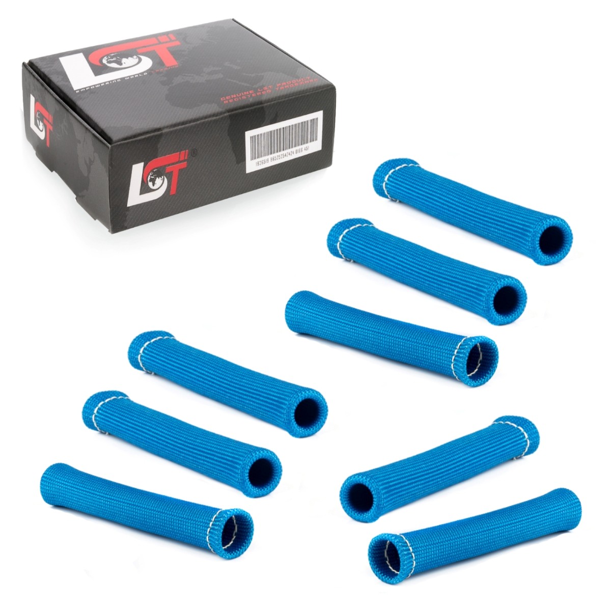 8x Car Spark Plug Wire Heat Shield Cover Blue for MINI