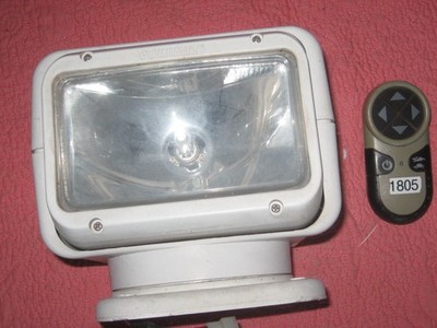 GoLight 2000GT 65W Halogen Spotlight Permanent Mount w/ Wireless Handheld Remote