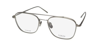 NEW LOZZA VL2348 EYEWEAR P8AF SILVER 52-20-145 MENS PILOT TITANIUM FULL-RIM