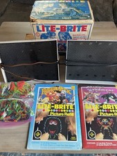 1967 Hasbro LITE-BRITE Vintage Lot With Box Original Pe