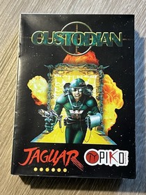 Custodian Atari Jaguar Video Game Complete In Box Manual Poster Authentic