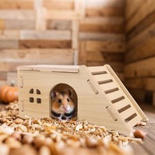 Hamster en bois grimpant jouet animal monte escalier pour les petits animaux