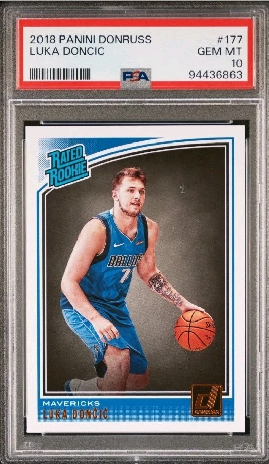 Luka Dončić 10 Graded Basketball Sports Trading Cards